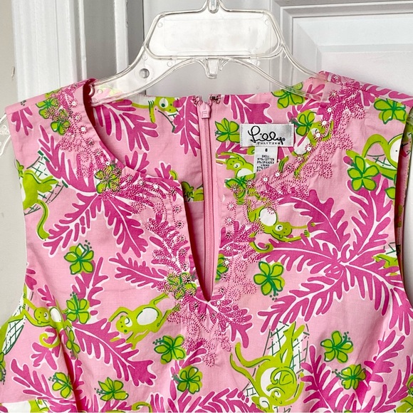 Lilly Pulitzer Phipps Pink Mommy & Me Delphine Top Monkeys Sequin Detail 6 - Picture 3 of 10